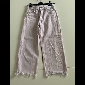 Light Pink wide leg jean